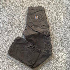 Carhartt B342 DFE Relaxed Fit Men's 32x32 Ripstop Cargo Work Pant Dark Coffee